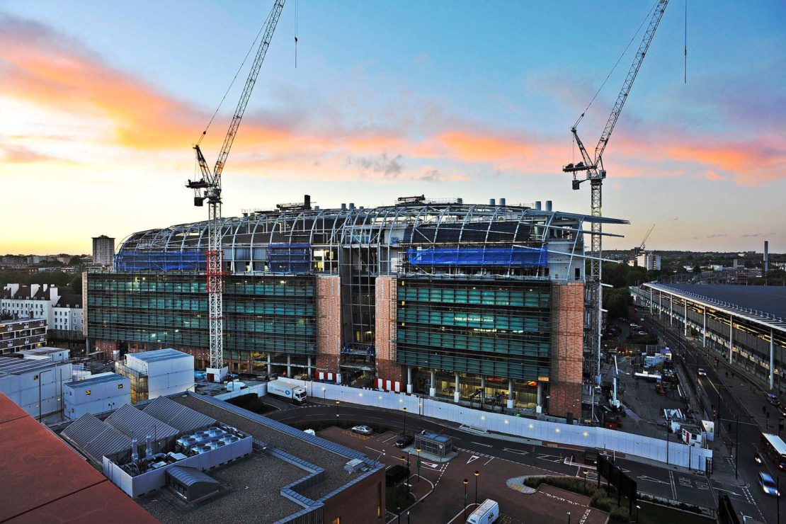 Francis Crick Institute viewed from the British Library