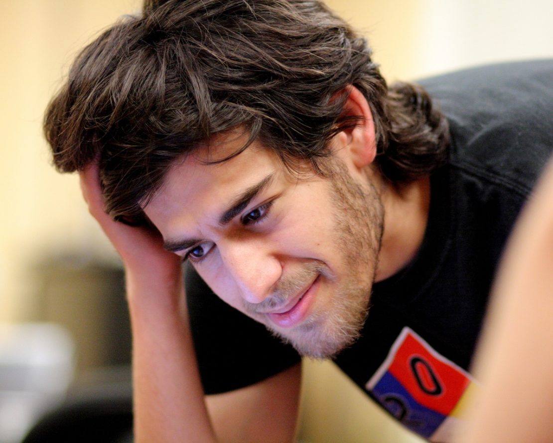 Aaron Swartz at the Boston Wikipedia Meetup in 2009. Photo by Sage Ross via CC