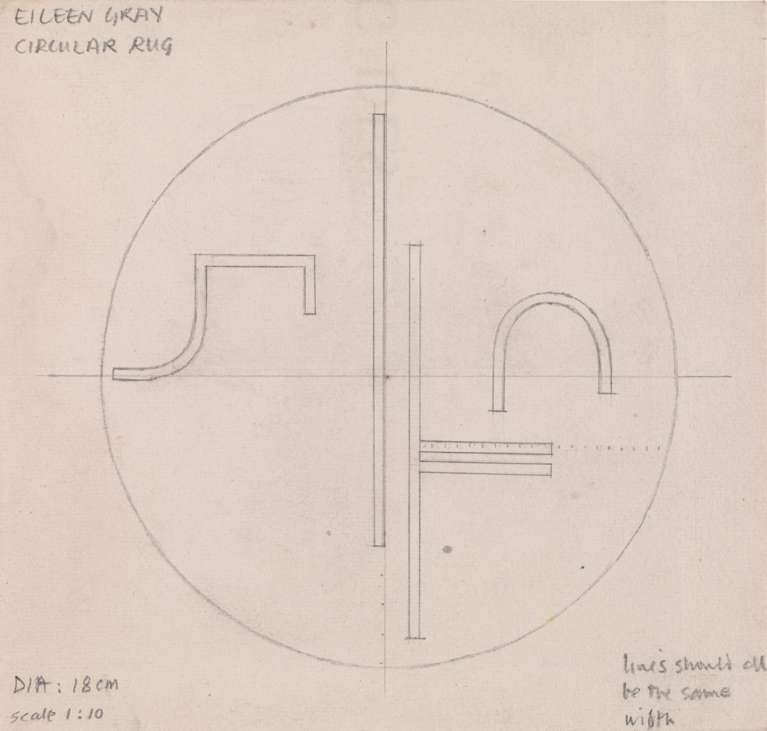 Eileen Gray, Circular Rug (Study)