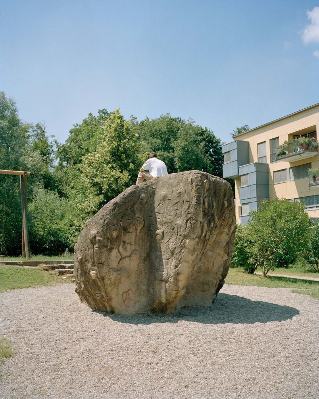 Sculpture outside the Green City Hotel in Vauban