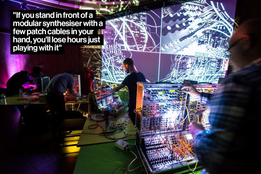 London Modular Alliance playing modular synthesisers